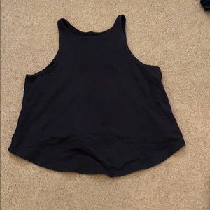 Lululemon Crop Black Tank Top Size 8